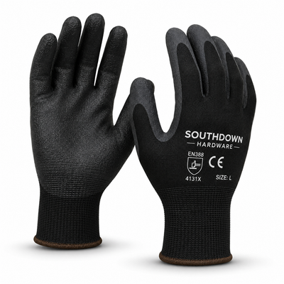Southdown Hardware Protective Work Gloves – Grip Coated Safety Gloves