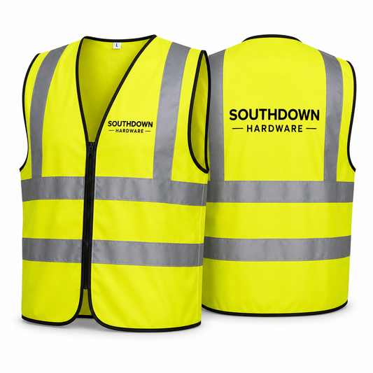 Southdown Hardware Hi-Vis Safety Vest – Reflective High Visibility Work Vest
